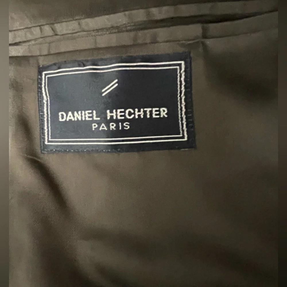 🤎🤍Daniel Hechter Paris 100% wool Olive Men's Blazer size 42R. GORGEOUS QUALITY
